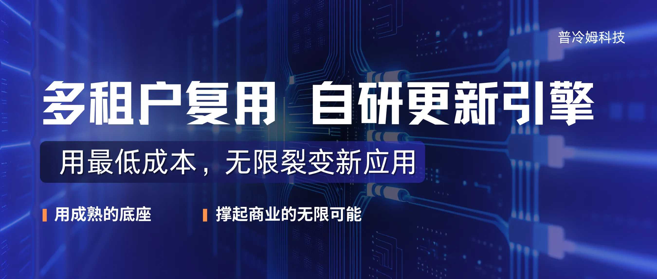 全自研多租户复用架构+双更新体系:技术为商业服务,用最低成本实现无限扩张